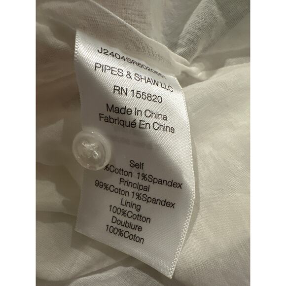 VERONICA BEARD Avella Ruffle Stripe Seersucker Mini Dress Size US 4 - Picture 12 of 13